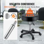 A wheeled, 400-pound weight-bearing, rotatable stool. - Image 3